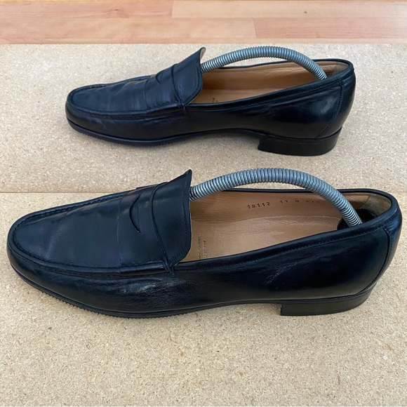 Gravati Per Arthur Beren Hand Made In Italy Men\'s Black Leather Loafer Size 11 main image 5